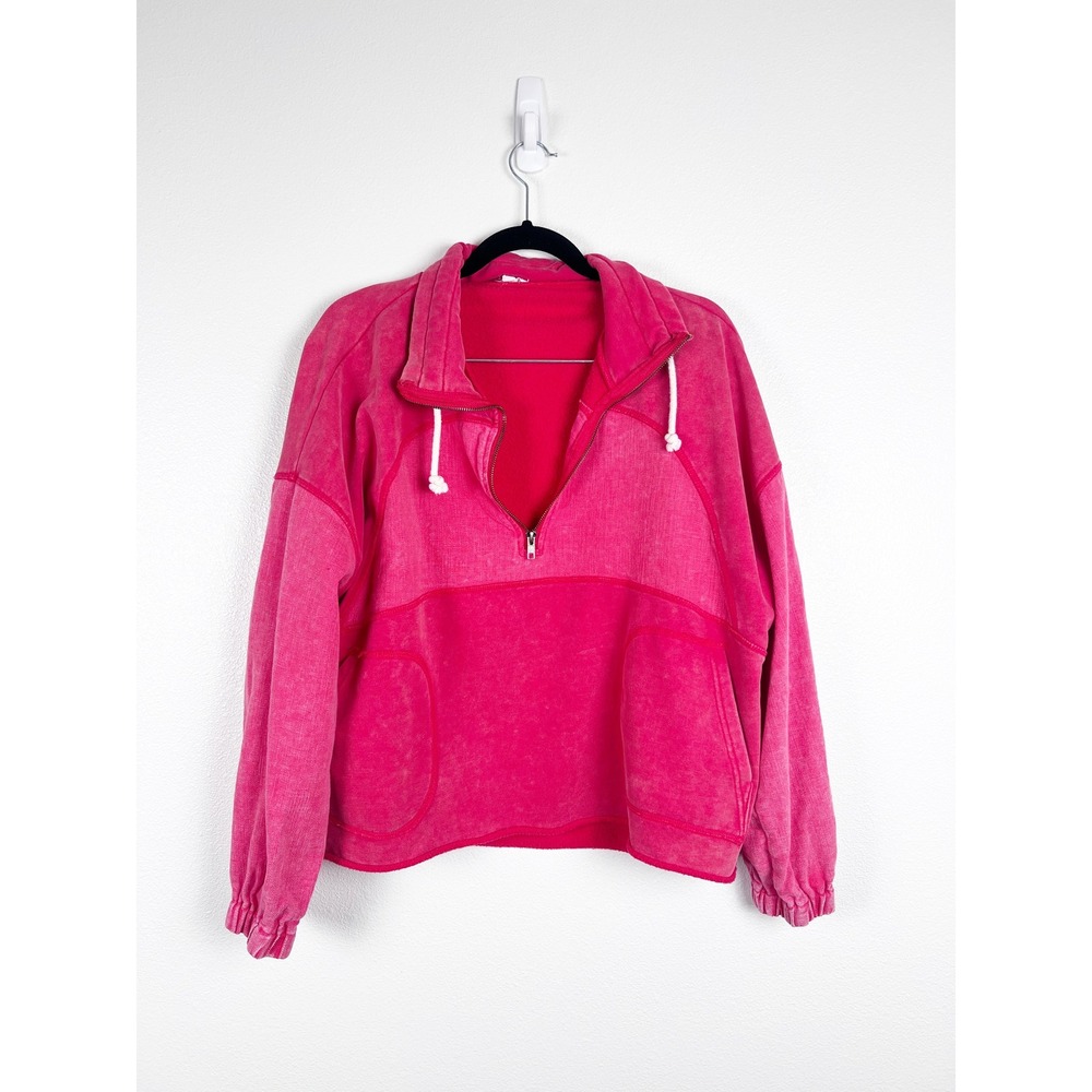 Hem & Thread Women's 1/4 Zip Pullover Sz‎ M